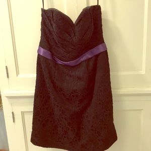 Mori Lee by Madeline Gardner strapless black dress